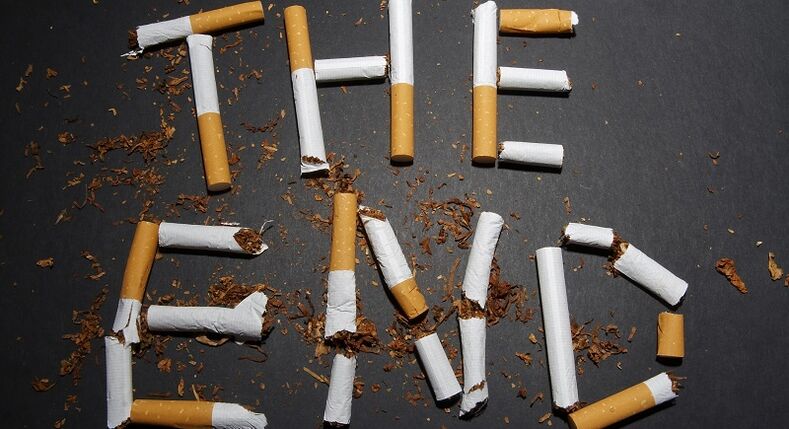 sulaužytos cigaretės ir metimo rūkyti pasekmės